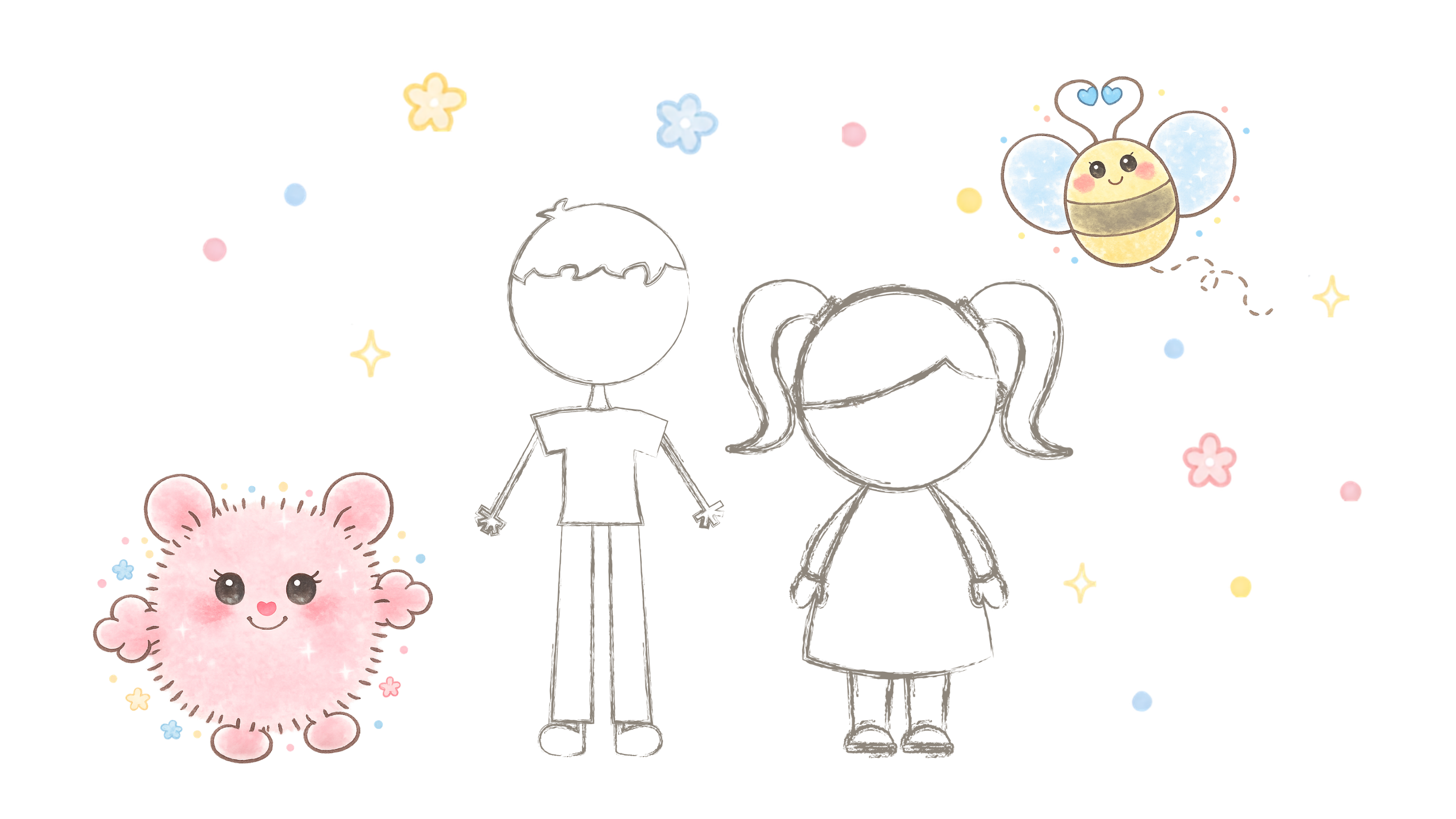 Nimmy, Bee, and children - your niblings